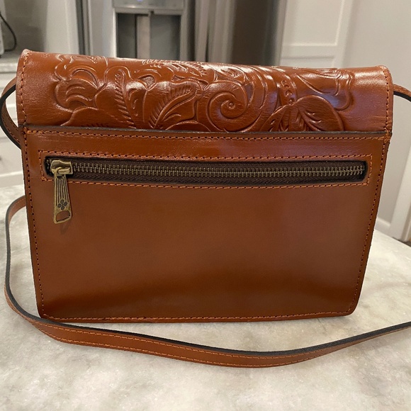 NIB PATRICIA NASH Locri Tooled Leather Crossbody Bag Purse - Picture 8 of 9